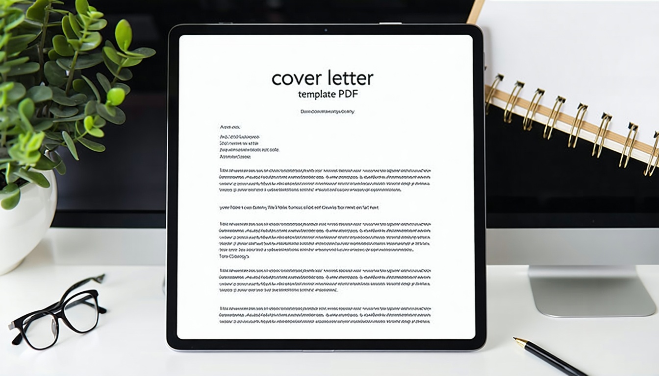 cover letter template pdf