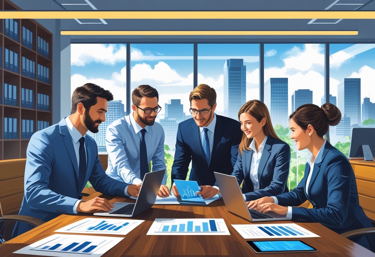 10 Big 4 Auditor Resume Examples & Guide for 2025: Templates, Skills, and Expert Tips 1 Four auditors in business attire working together around a conference table in a modern office with city views.