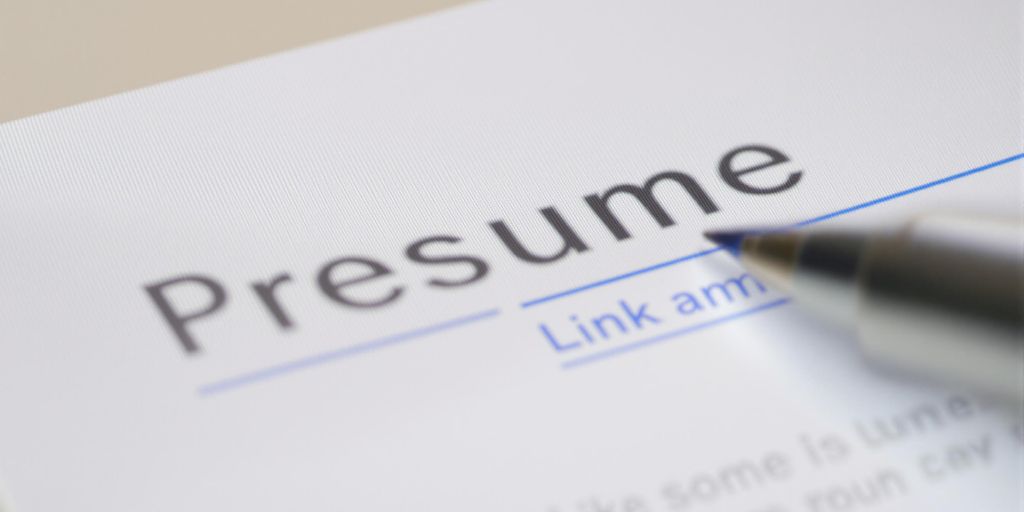 Resume with clickable links