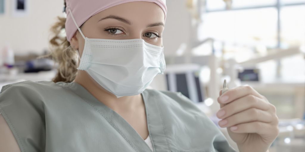Orthodontic dental assistant in a modern clinic.