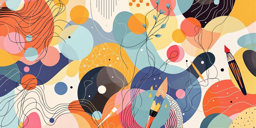 Creative tools and abstract shapes